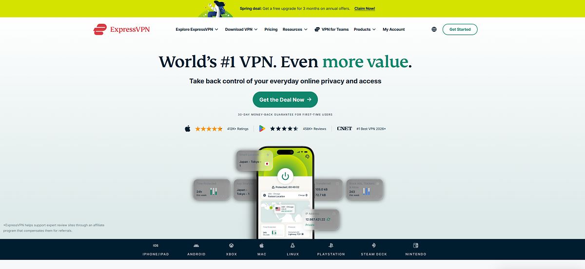 expressvpn homepage