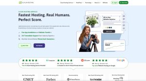 ScalaHosting managed cloud VPS hosting with SPanel control panel and scalable web hosting solutions