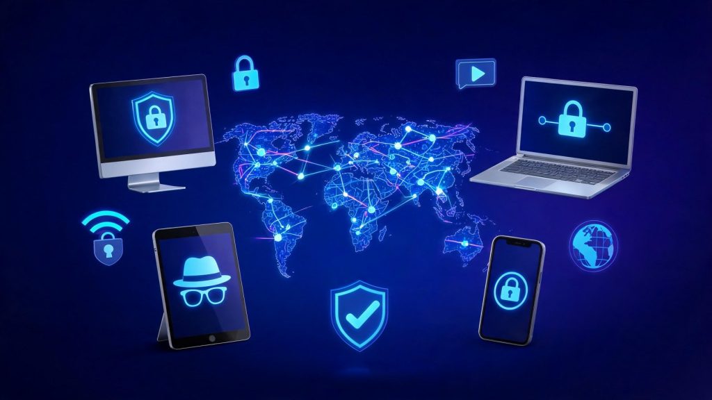 Best VPN services comparison with secure global network and encrypted internet connections