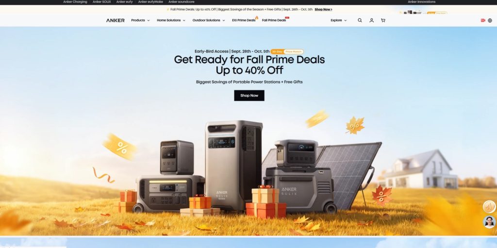 Anker SOLIX portable power stations solar panels and home energy systems