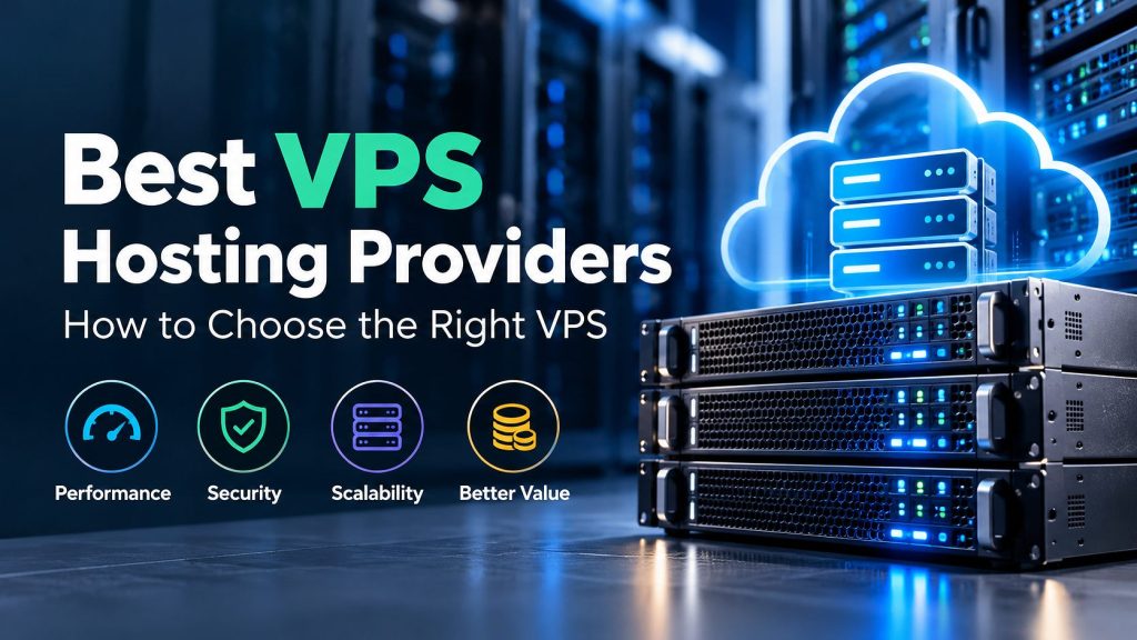 VPS hosting servers and cloud infrastructure for websites and applications